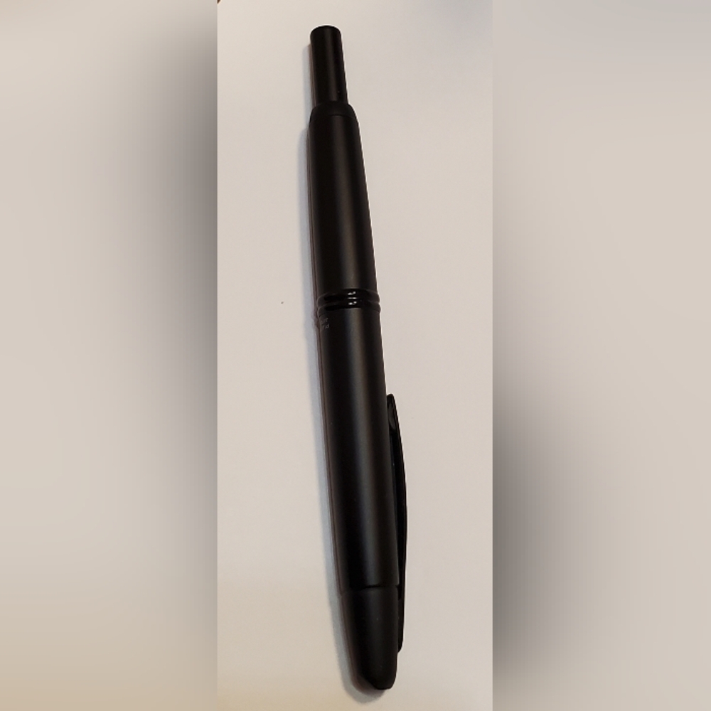 Pilot® Vanishing Point Matte Fountain Pen With 18K Gold Nib, Medium Point, Black